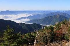四国の日本百名山 剣山、石鎚山登頂 4days